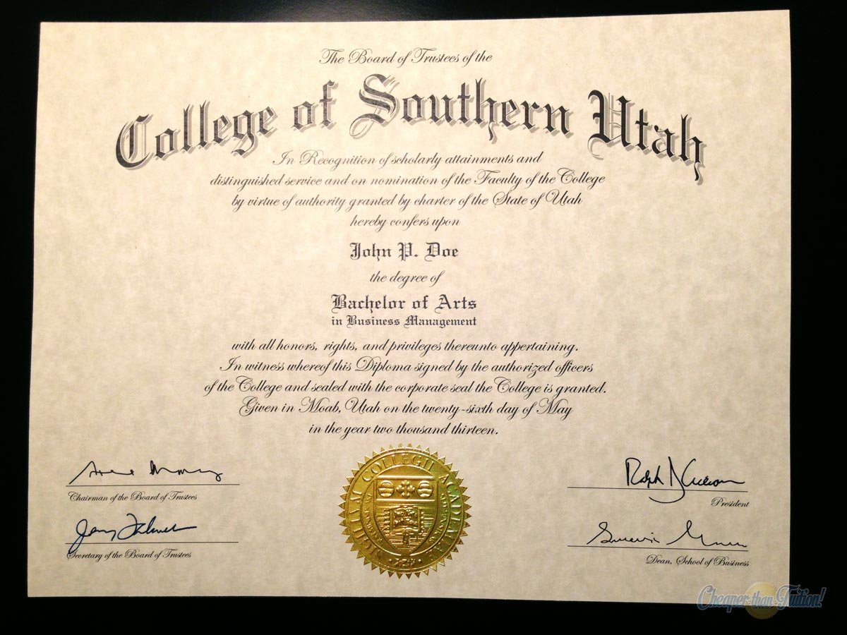 College Degree Certificate Inside Fake Diploma Certificate Template