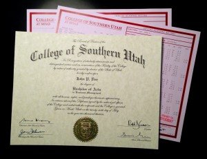 Phony Diploma & Transcripts | College of Southern Utah