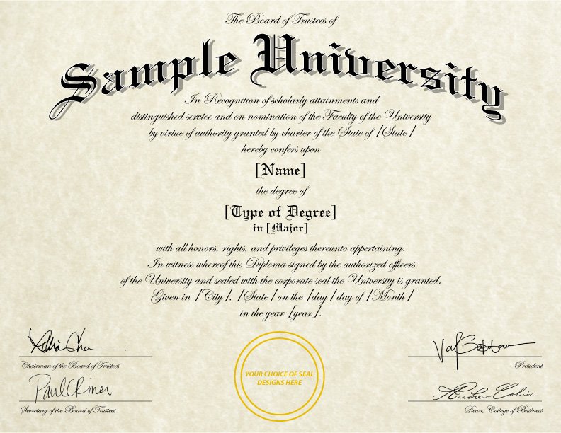 Fake College Diploma Templates Designs