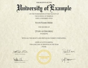 Fake Diploma Template // D-11 | Version 2