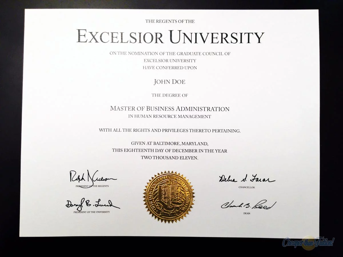 Fake MBA Diploma (TEMPLATE D06)