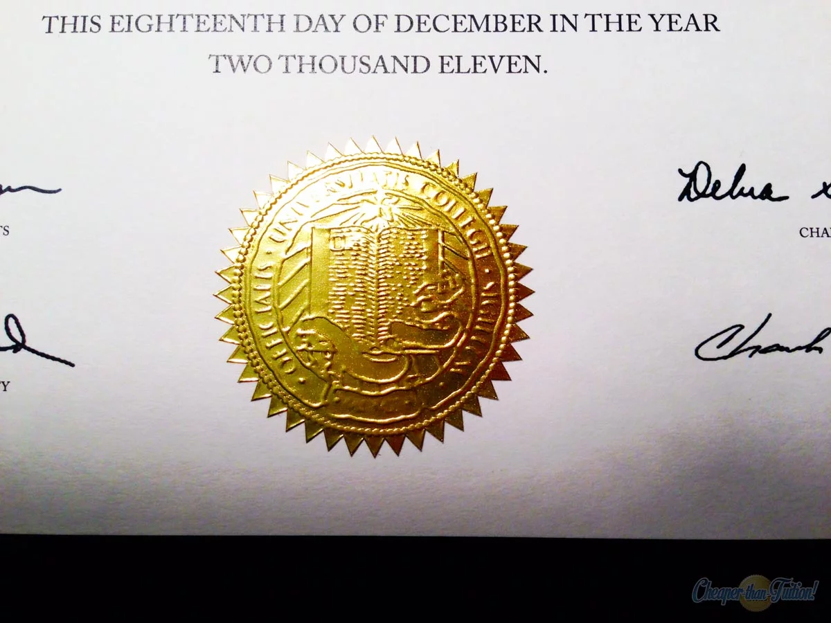 Diploma Seal Sample (ES06-Gold)